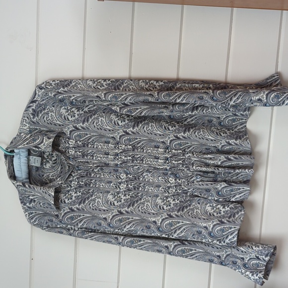 Long sleeve silk blouse, size 16 - Picture 1 of 3